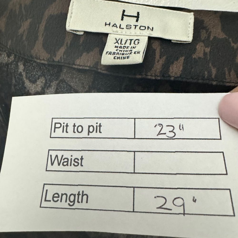 Halston Animal Print Blouse - Picture 8 of 8